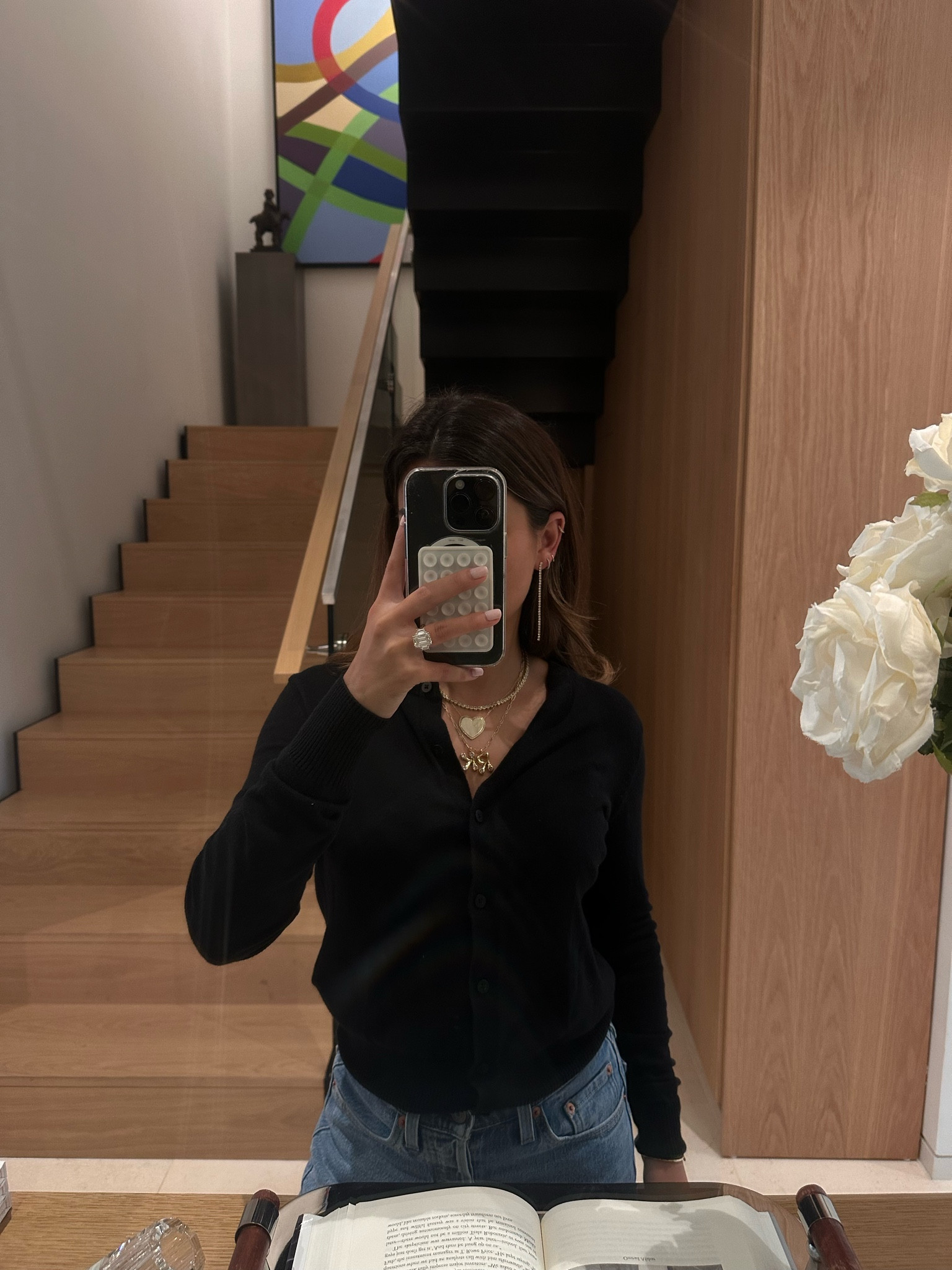 Black cardigan + jeans never fails me !!!! Layered with jewelry from ALV jewels & Melinda Maria !!! The jeans are Levi’s and the cardigan is from gap & ON SALE !

#LTKStyleTip #LTKFindsUnder50 #LTKSeasonal