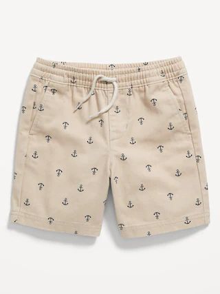 Printed Functional-Drawstring Twill Shorts for Toddler Boys | Old Navy (US)