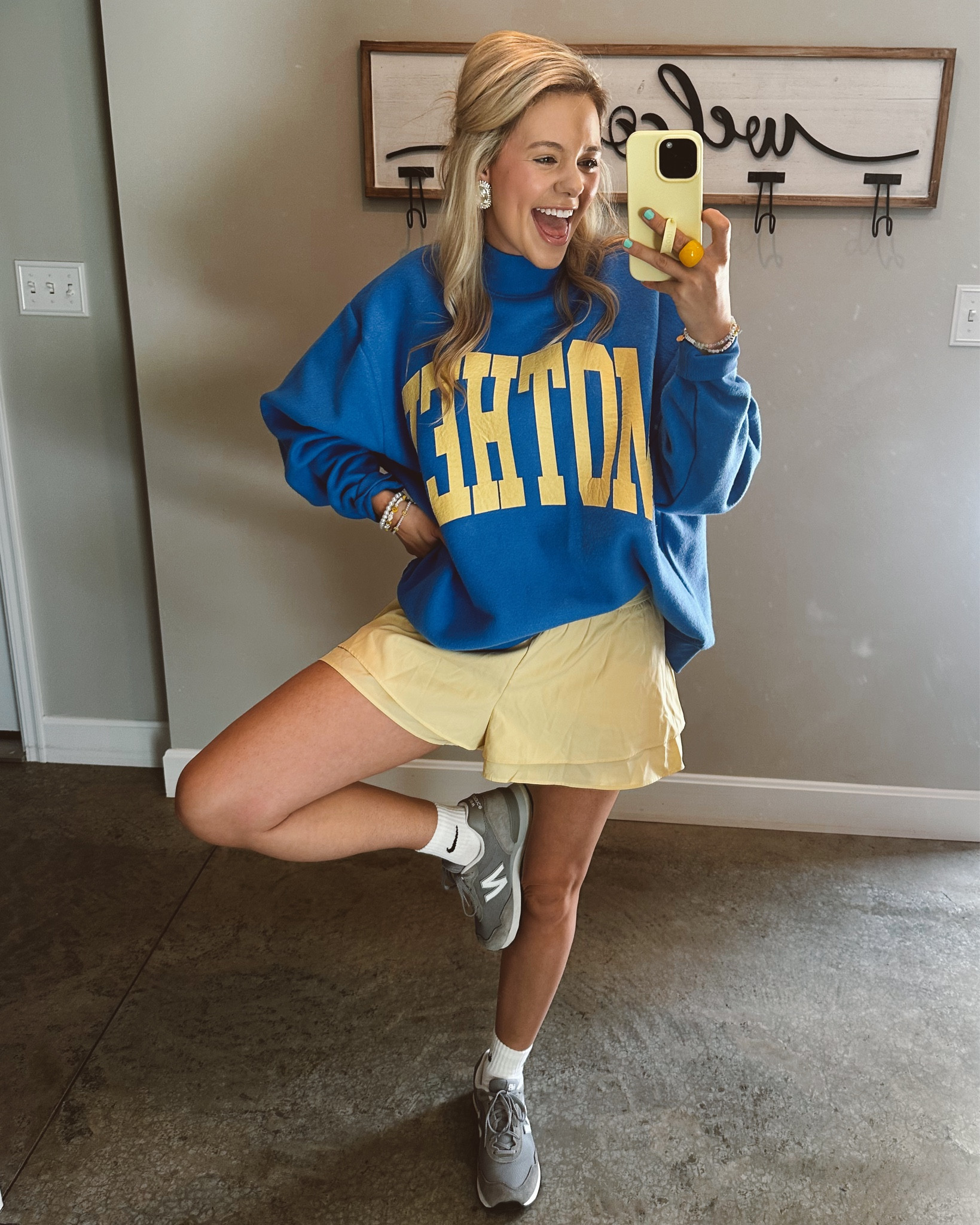 Loving this color combo for spring! 💛💙 

#LTKootd #LTKmomlife #LTKSeasonal