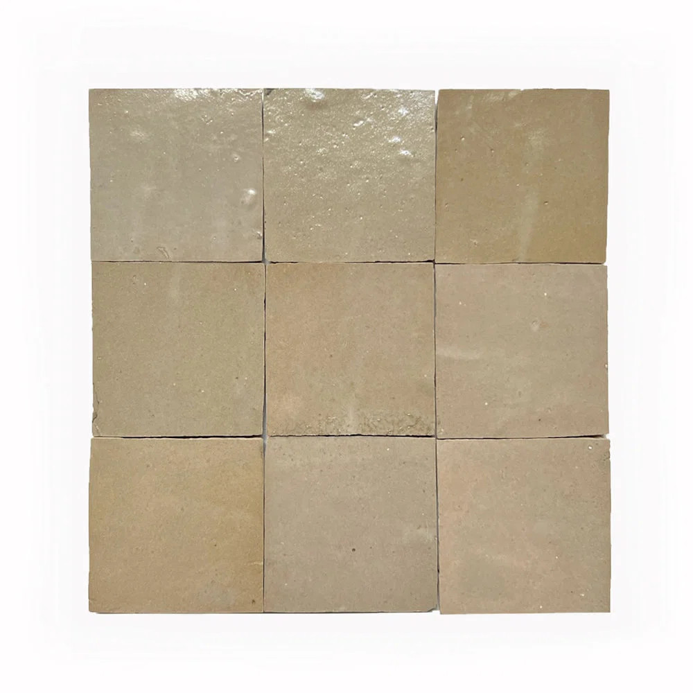 Moroccan Zellige 4" x 4" Ceramic Floor & Wall Tile | Wayfair North America