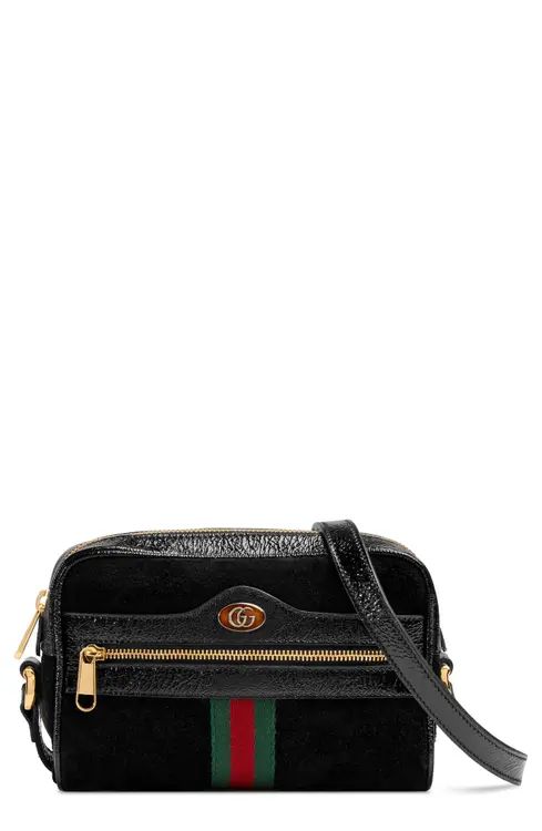 Gucci Ophidia Small Suede & Leather Crossbody Bag | Nordstrom