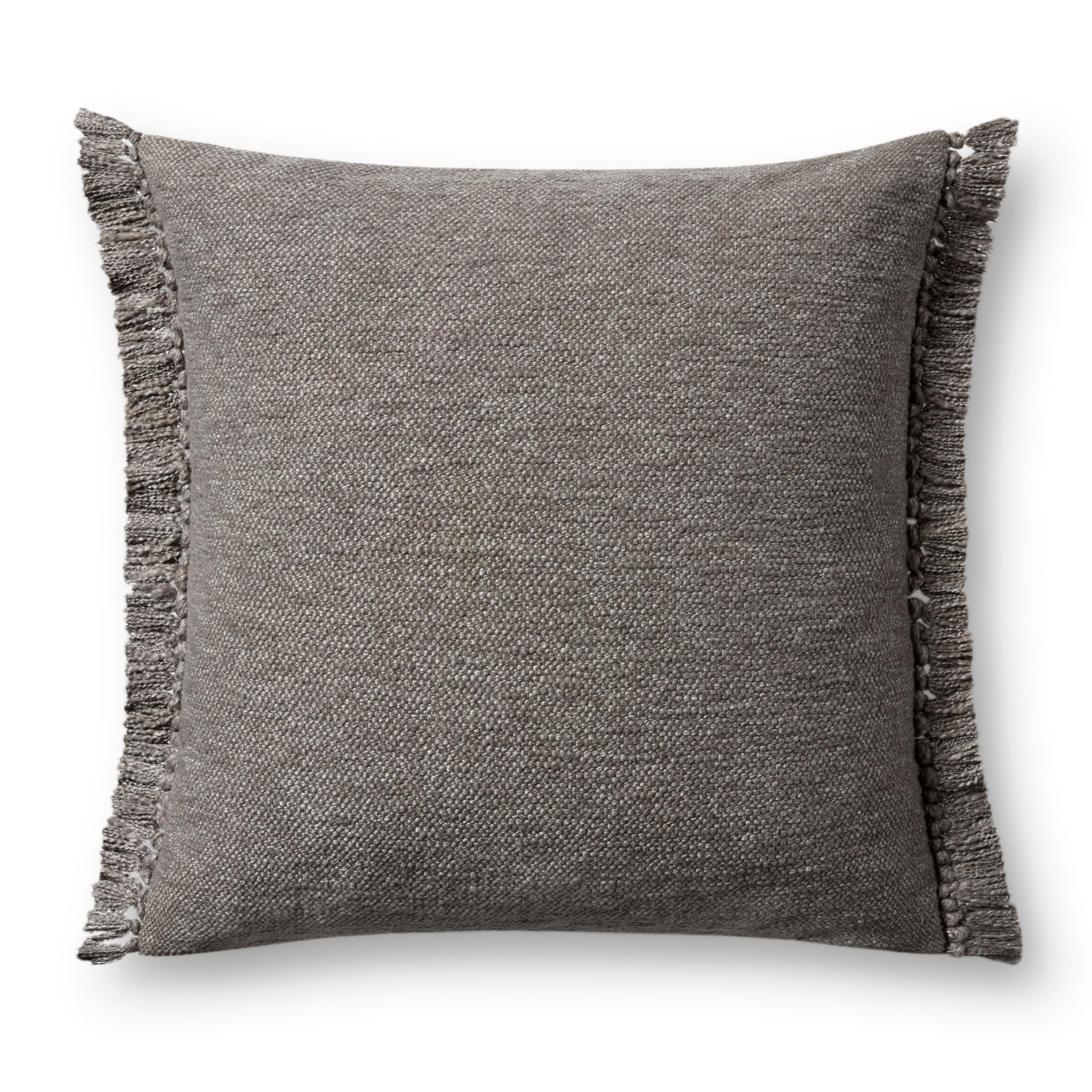 Loloi Magnolia Home by Joanna Gaines Jett Collection PMH0063 Grey 22'' x 22'' Cover w/Poly Pillow | Amazon (US)