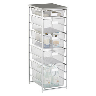Elfa® Cabinet-Sized Mesh Pantry Storage White | The Container Store