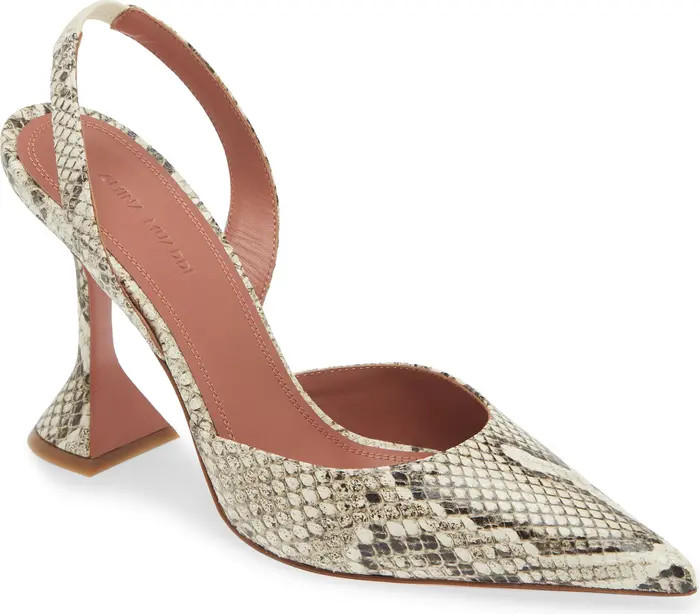 Holli Snakeskin Embossed Slingback Pump (Women) | Nordstrom