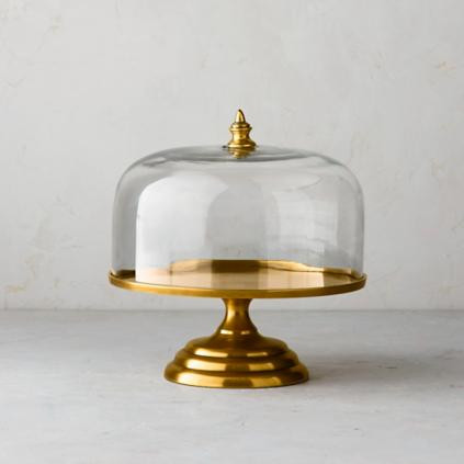 Amelie Cake Servers with Cloche | Frontgate | Frontgate