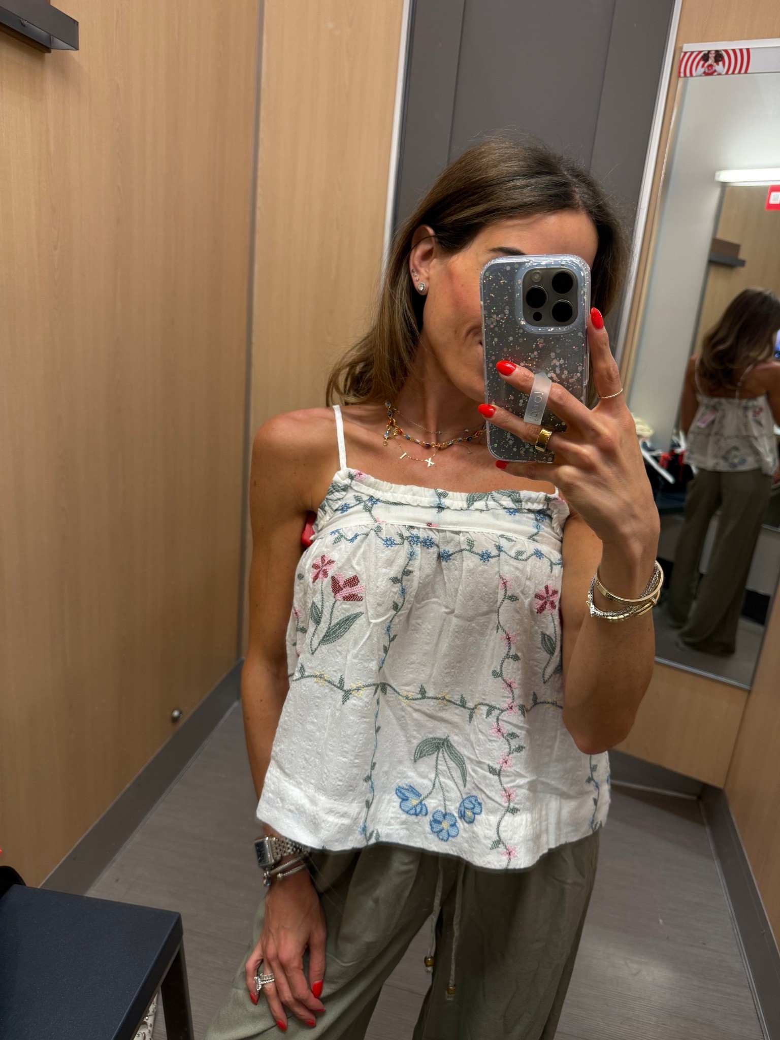 Fun printed flowy top so cute with white pants or shorts size xxs 

#LTKPetite #LTKootd