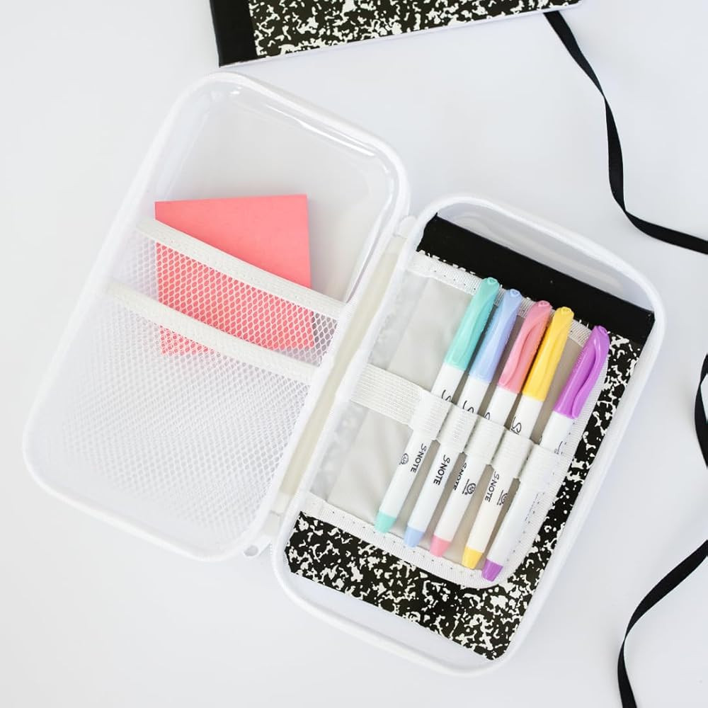 Maple & Lark Bliss Bins - Hard Sided Clear Zipper Case for Storage - Professional-Grade Plastic C... | Amazon (US)