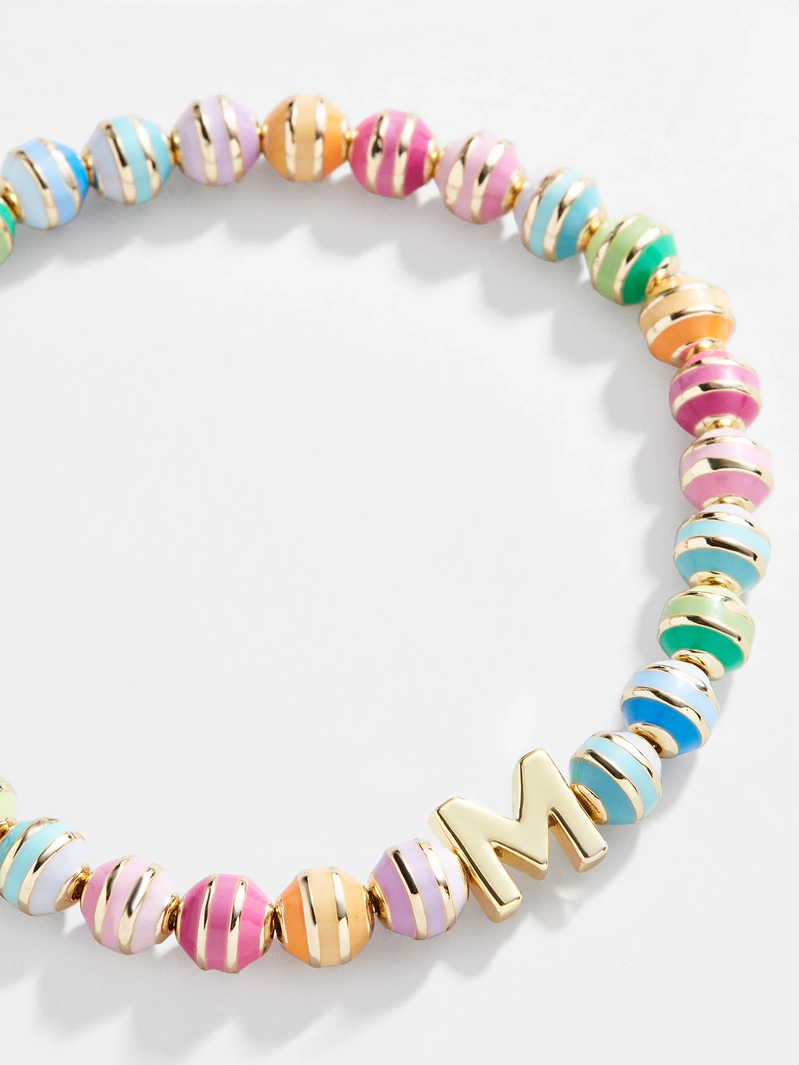 Initial Pisa Bracelet - Rainbow Enamel | BaubleBar (US)