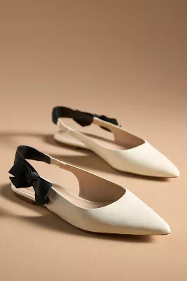 Maeve Side-Bow Slingback Flats | Anthropologie (US)