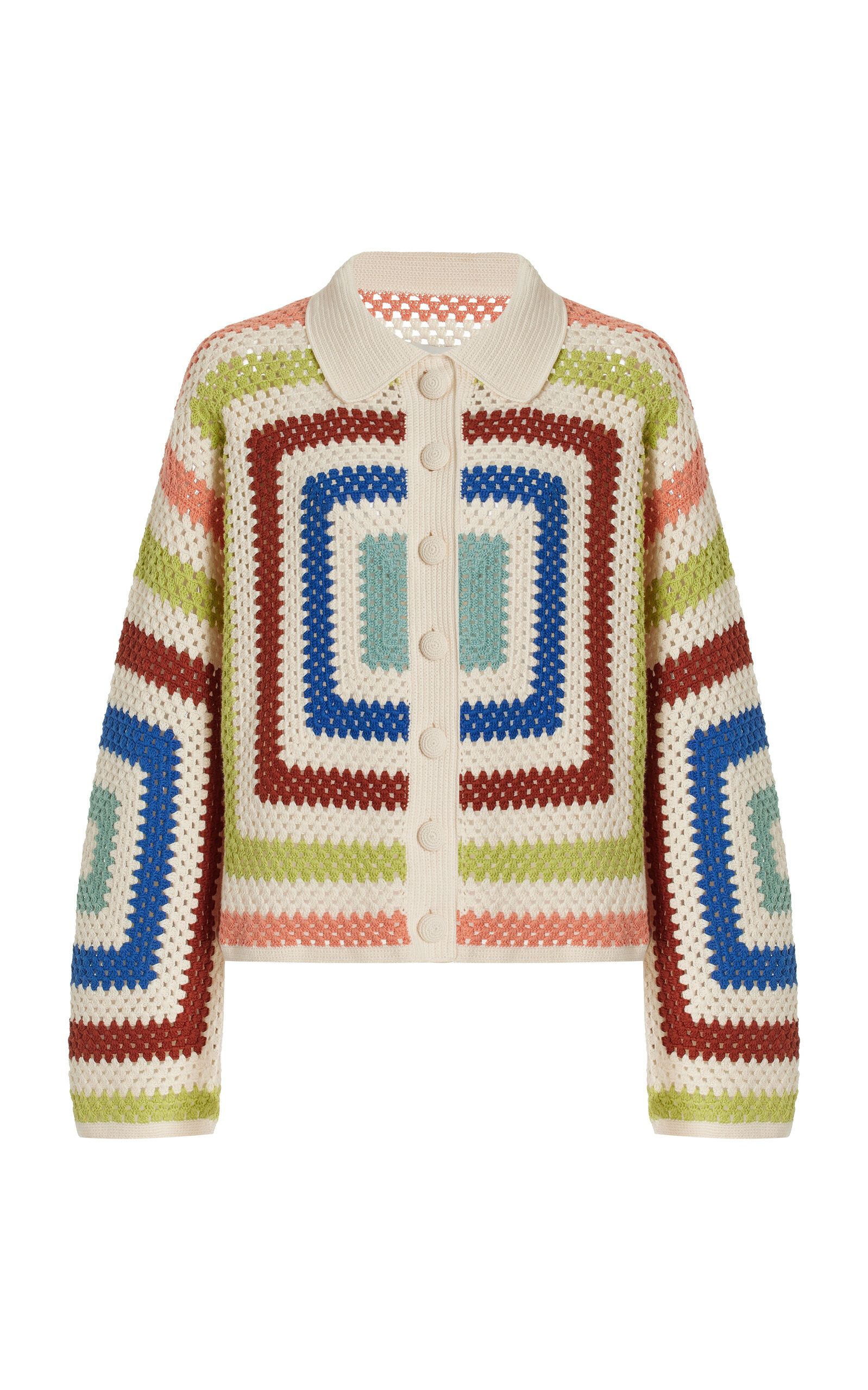 Plaza Crocheted-Cotton Cardigan | Moda Operandi (Global)