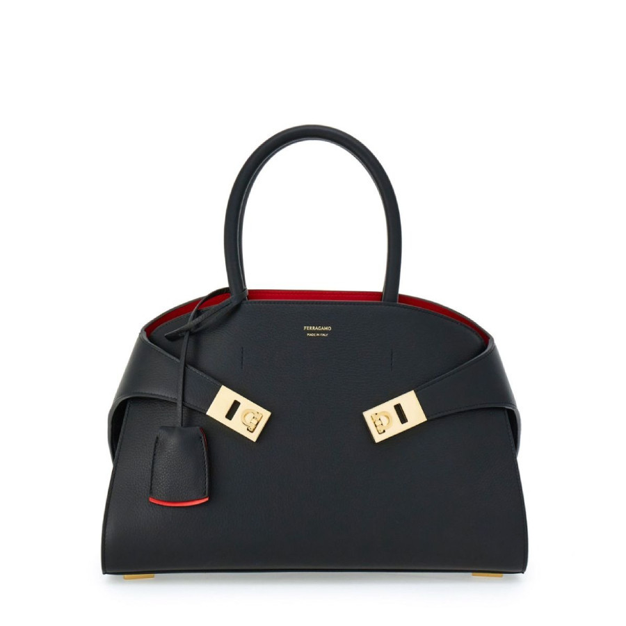 Ferragamo Hug Logo Printed Leather Tote Bag | Jomashop.com & JomaDeals.com