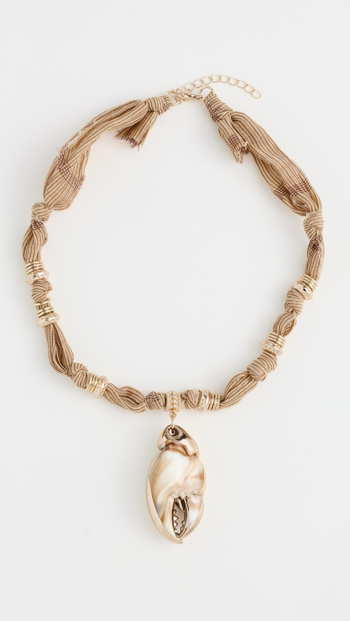 Silk Knot Shell Pendant Necklace | Shopbop
