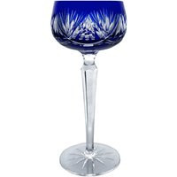 Vintage Cobalt Royal Blue Wine Glass Goblet Hock Cut-To-Clear 24% Pbo Crystal Vereinigte Farbenglaswerke Zwiesel Bavaria Germany 1960S Retro | Etsy (US)