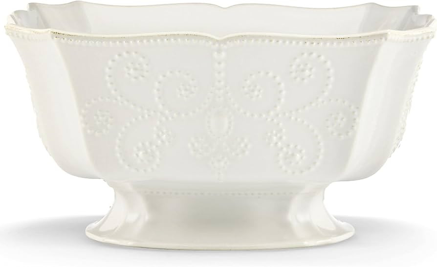 Lenox French Perle Footed Centerpiece Bowl, White - | Amazon (US)