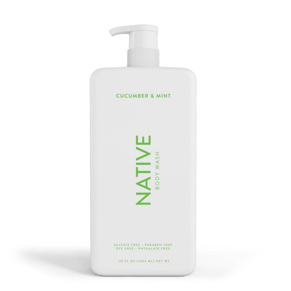 Native Cucumber and Mint Body Wash with Pump - 36 fl oz | Target