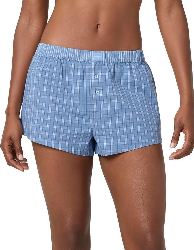 florence by mills Women's Micro-plaid Poplin Pajama Shortie | Amazon (US)