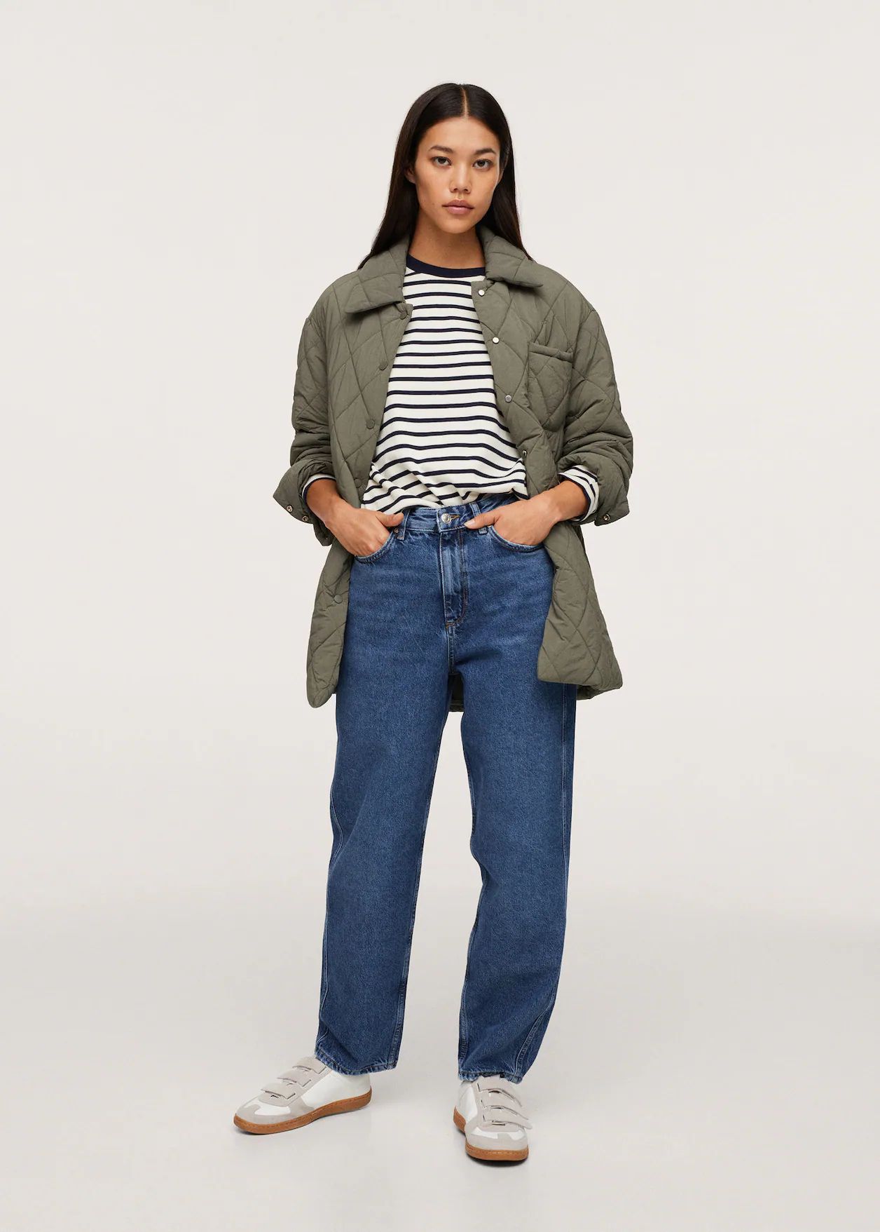 High waist straight jeans | MANGO (US)