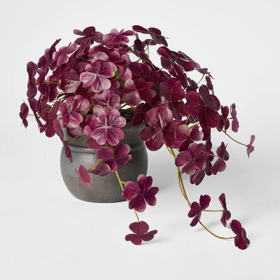 14" Fall Floral Trailing Artificial Arrangement Purple - Threshold™ designed with Studio McGee | Target