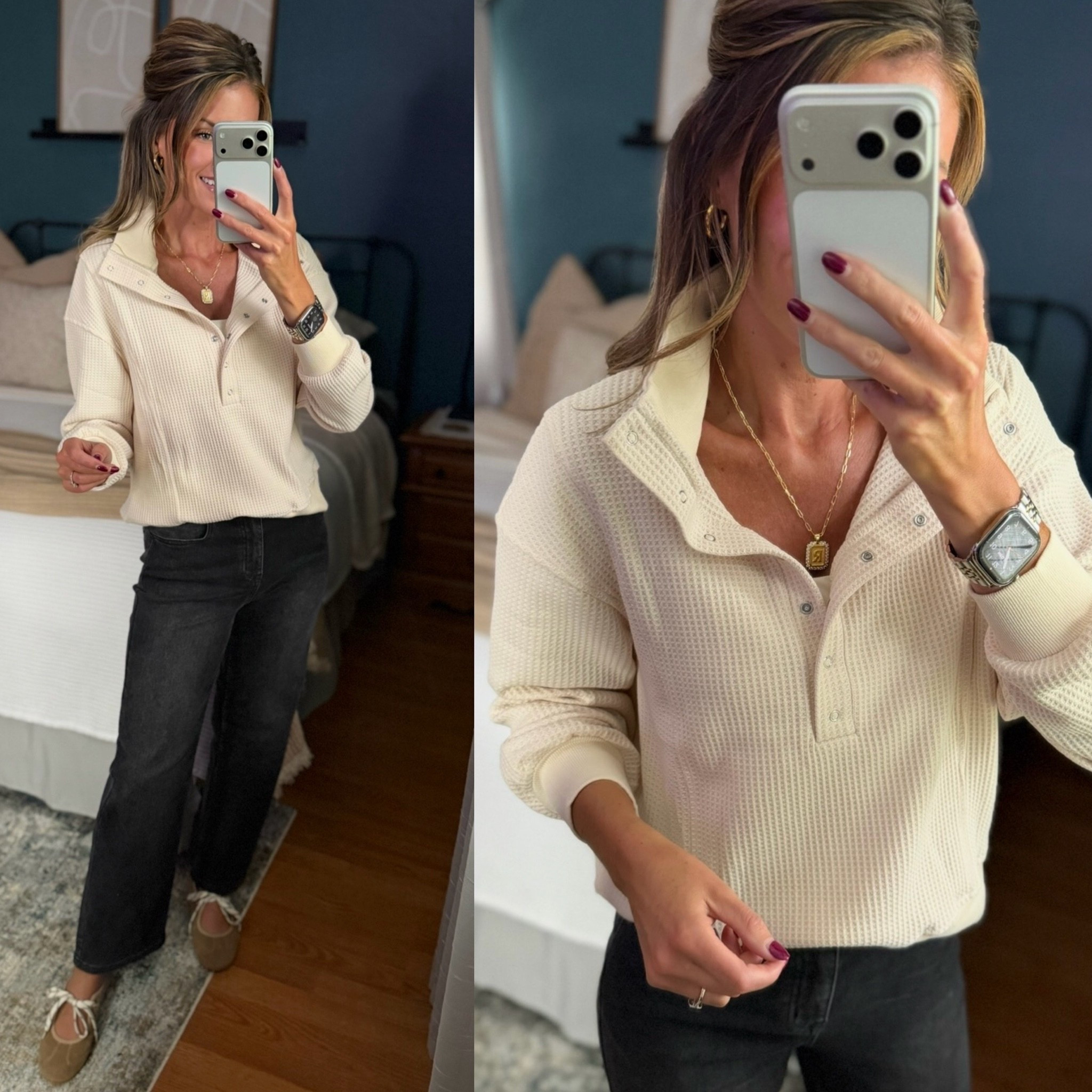 Amazon fall fashion finds. 
Top/ small
Jeans/ 6

#LTKOver40 #LTKSeasonal #LTKootd