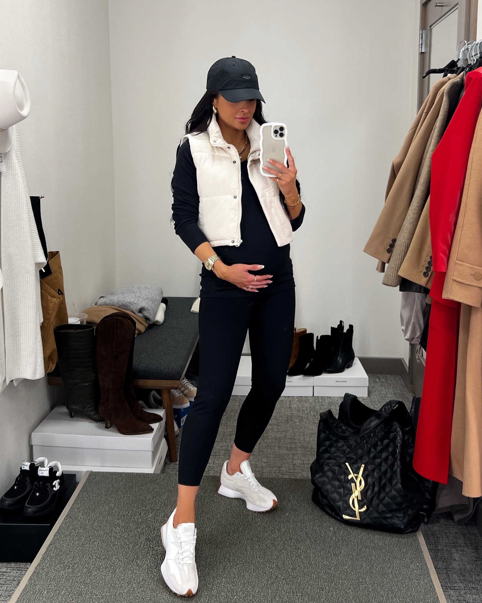 Nordstrom anniversary sale outfit / NSALE style picks
Thread & supply puffer jacket 
Halogen long sleeve tee 
New balance 327 sneakers 
Black leggings 

#LTKFindsUnder100 #LTKxNSale #LTKFindsUnder50