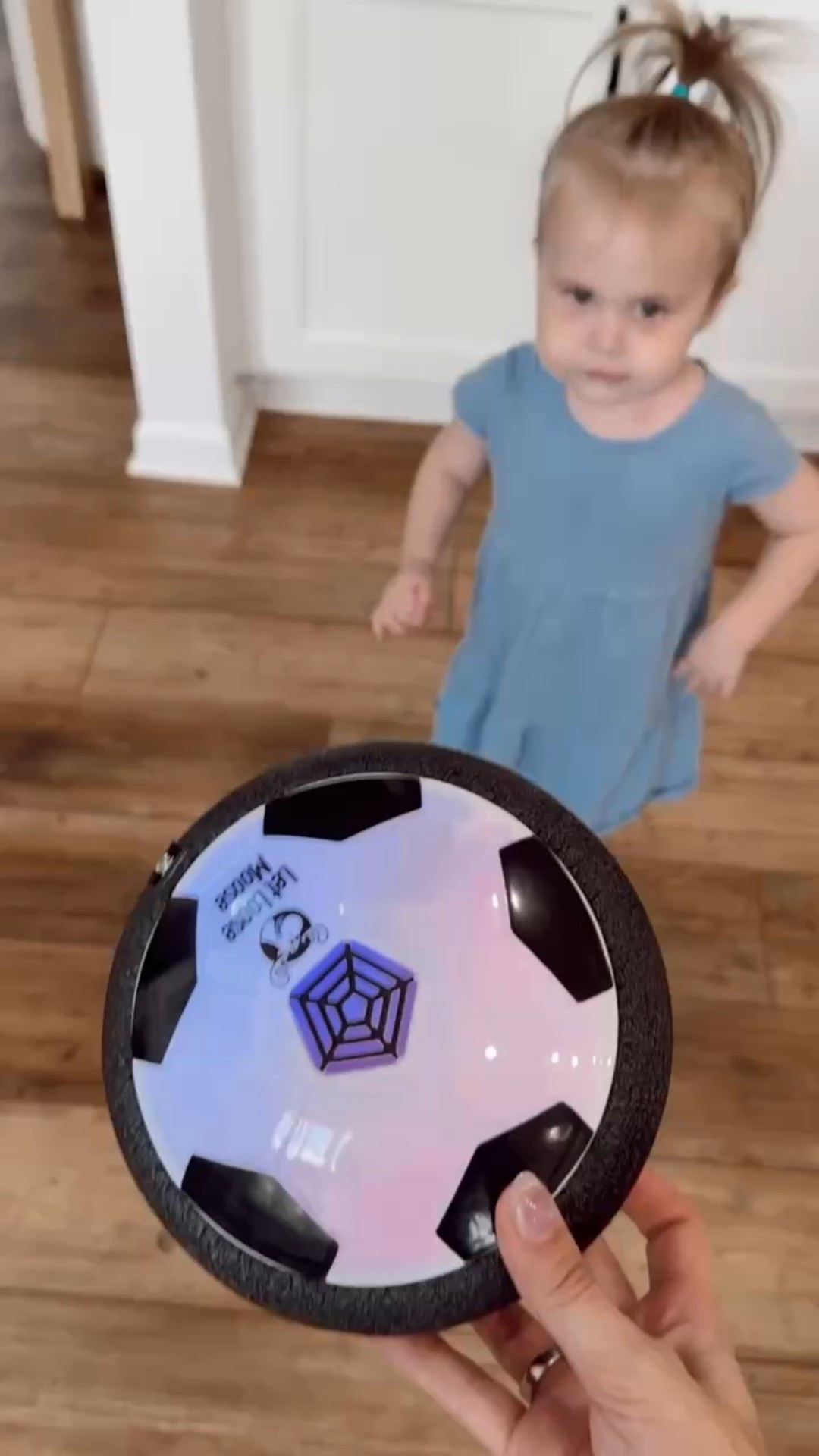 This Let Loose Moose LED hover soccer ball is a hit in our house! ⚽️✨ Glides smoothly indoors with fun lights that keep the kids entertained for hours. Perfect for rainy day play! Linked on LTK. #AmazonFinds #LTKKids #IndoorFun #HoverSoccerBall