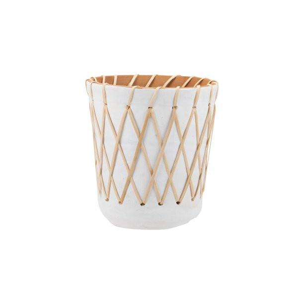 Foreside Home and Garden Rattan Woven Planter Large - Walmart.com | Walmart (US)