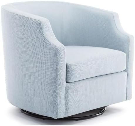 Infinity Polyester Fabric Swivel/Rocker Barrel Accent Chair with Pocket Coil Seat Cushion, 360 De... | Amazon (US)
