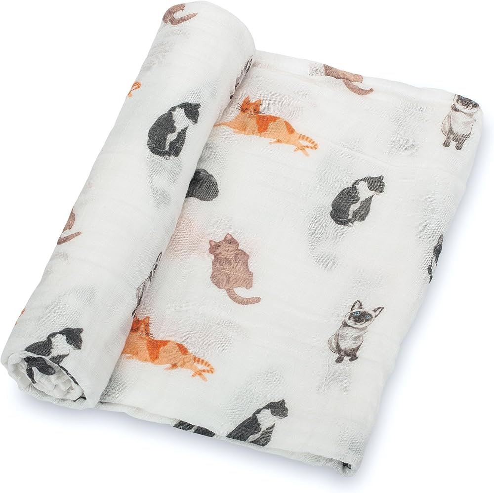 100% Cotton Muslin Swaddle Baby Blanket for Newborns and Infants | Generous 47 x 47 inches Size |... | Amazon (US)