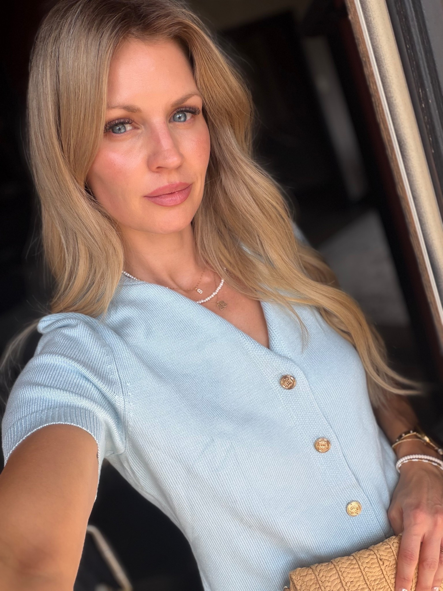 Loving this subtle blue for spring 💙
This Amazon top is so comfy and classy — easy to dress up or keep casual. 💙

Wearing a size small 



#LTKmomlife #LTKgrwm #LTKootd