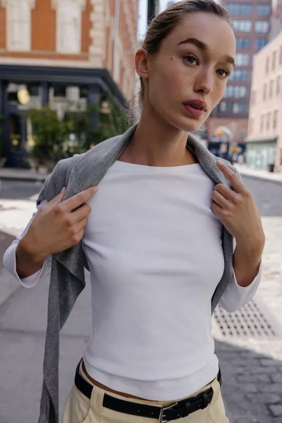 BOAT NECK T-SHIRT | Zara US