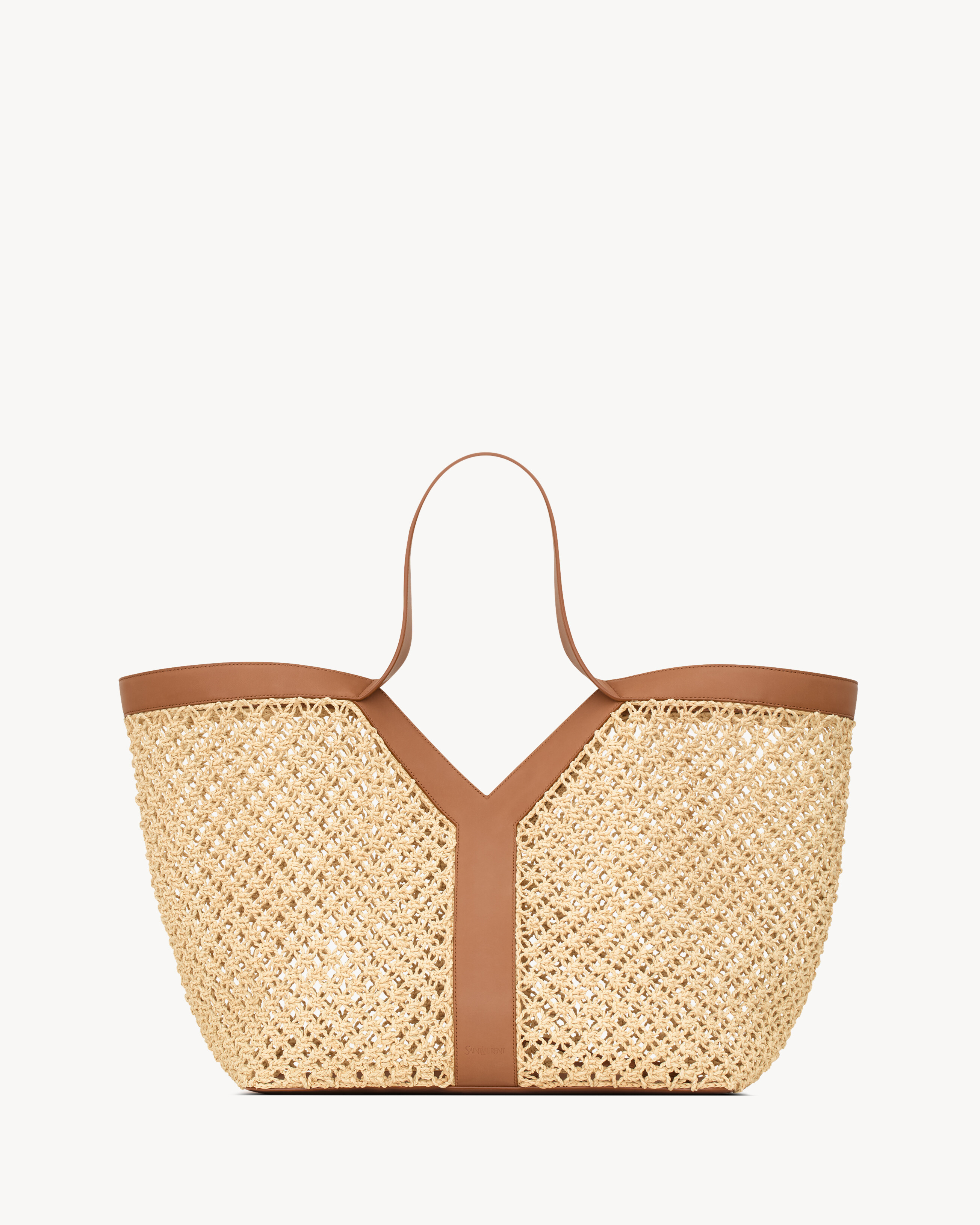 Y tote in raffia | Saint Laurent Inc. (Global)