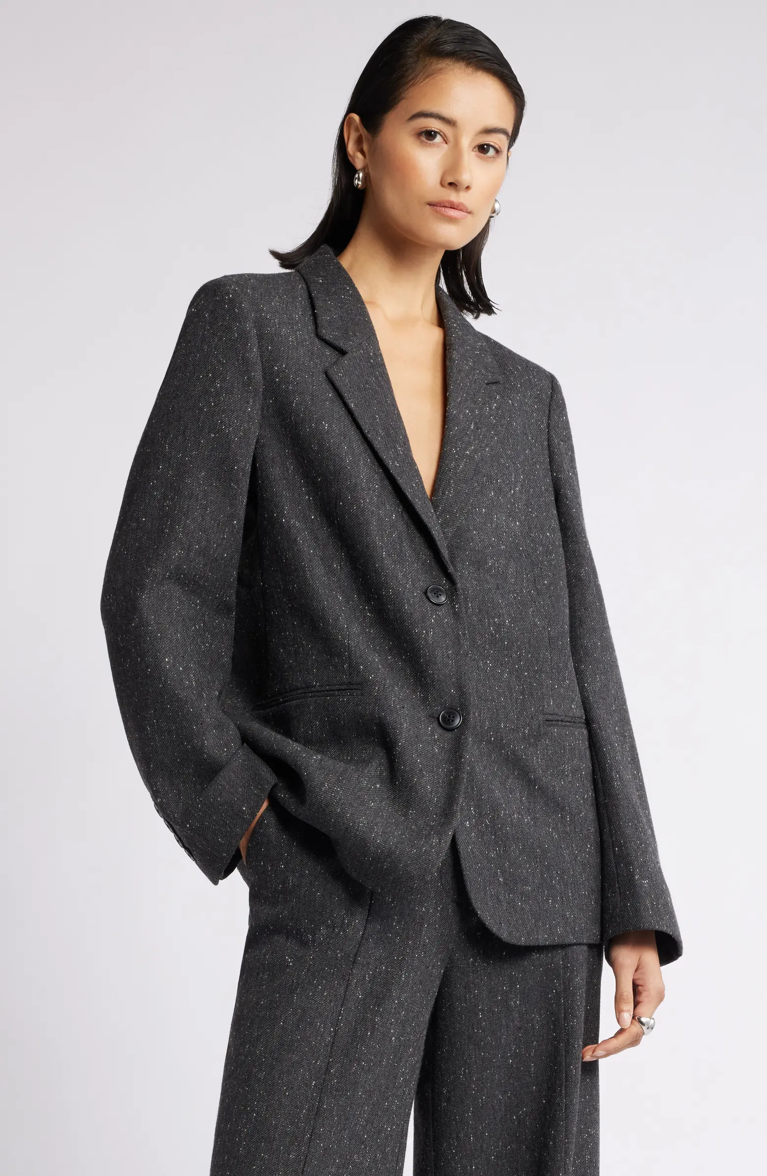 Textured Boyfriend Blazer | Nordstrom