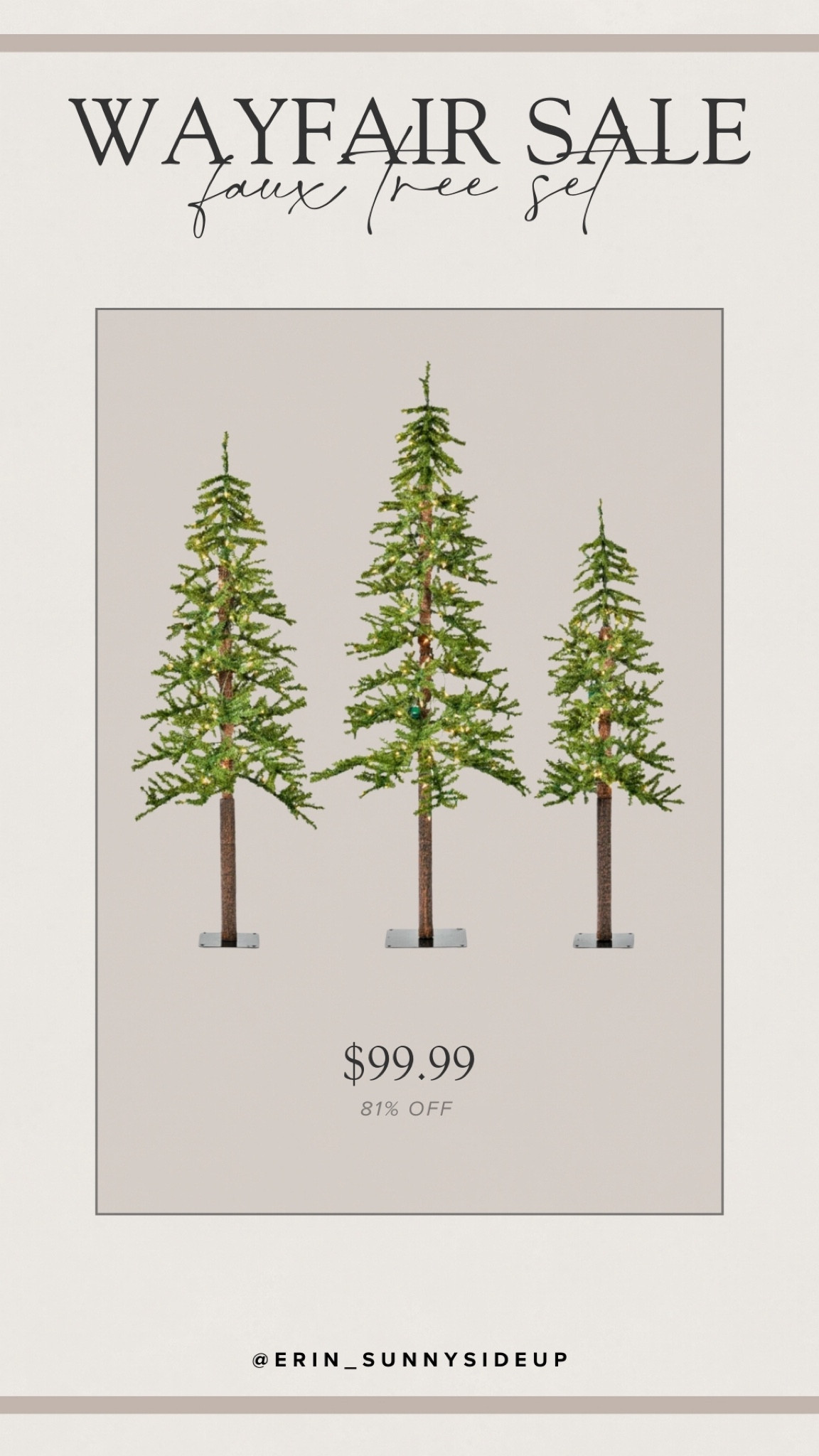 What an awesome deal for this faux Christmas tree set! 

#LTKHome #LTKSeasonal #LTKSaleAlert