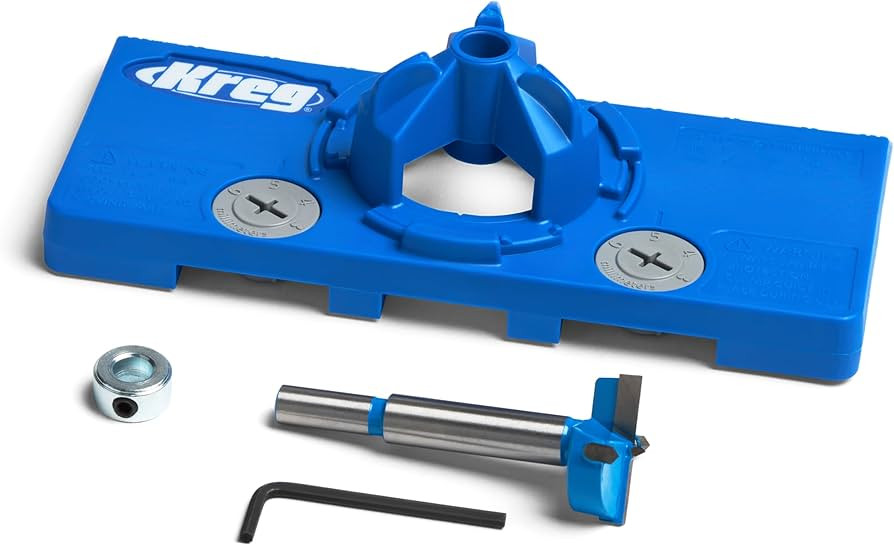Kreg Concealed Hinge Jig - 35mm Cup Drilling Jig - Adjustable Cabinet Door Installation Tool - KH... | Amazon (US)