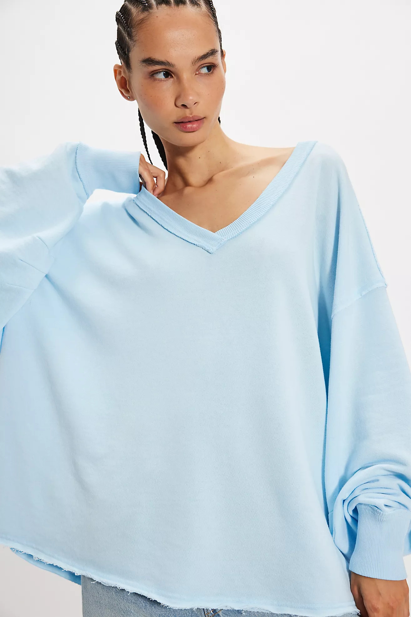 We The Free Venice V-Neck Sweatshirt | Free People (Global - UK&FR Excluded)