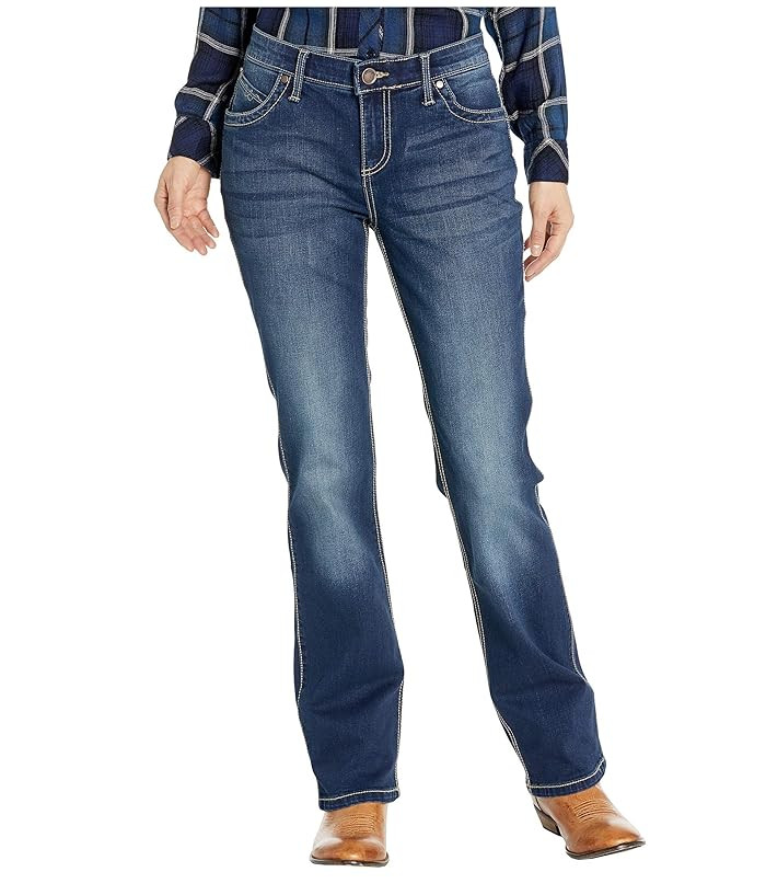 Wrangler Ultimate Riding Jean Q Baby (Dark Blue) Women's Jeans | Zappos