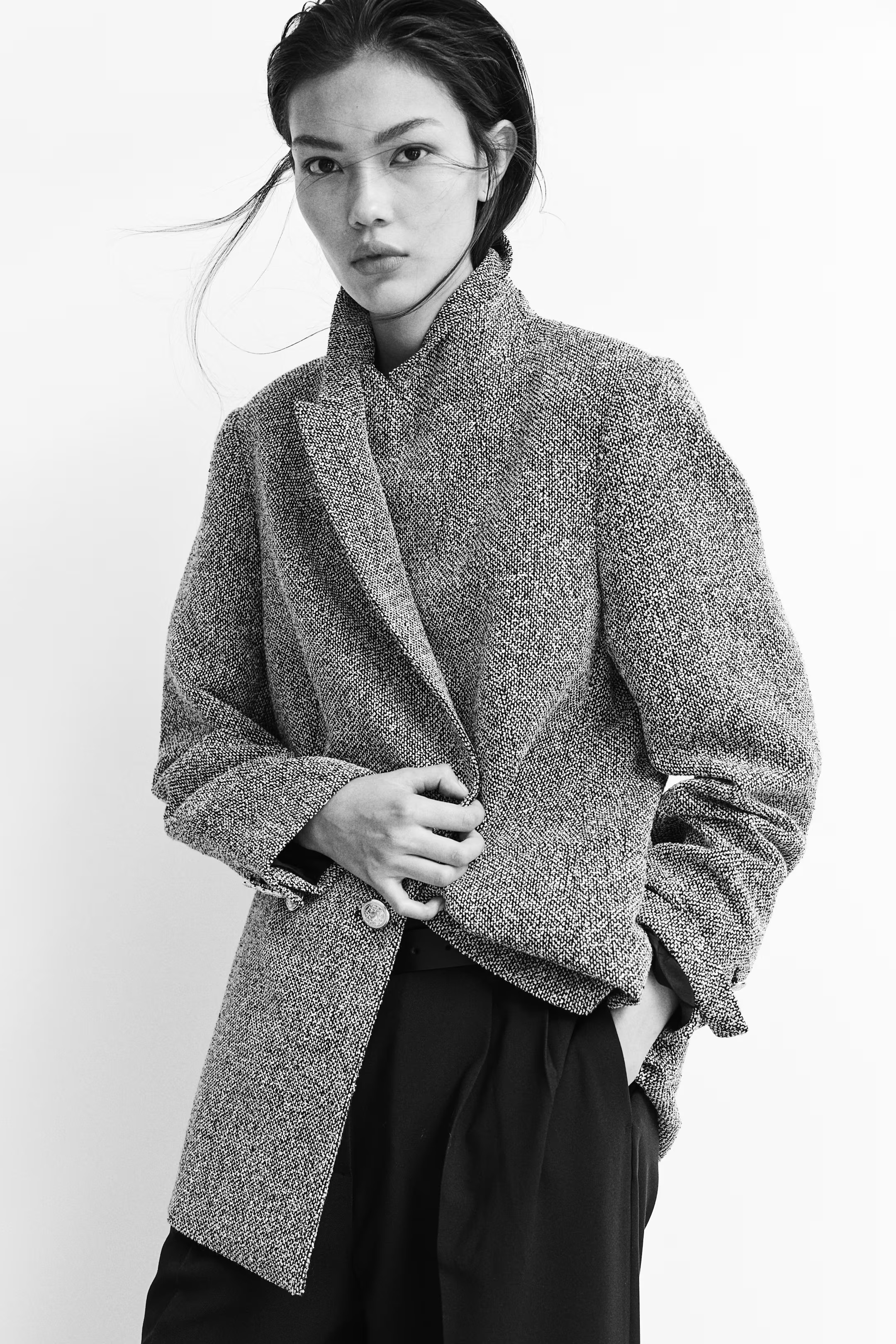 Blazer en tejido texturizado | H&M (FR, IT, ES, PT, BE)