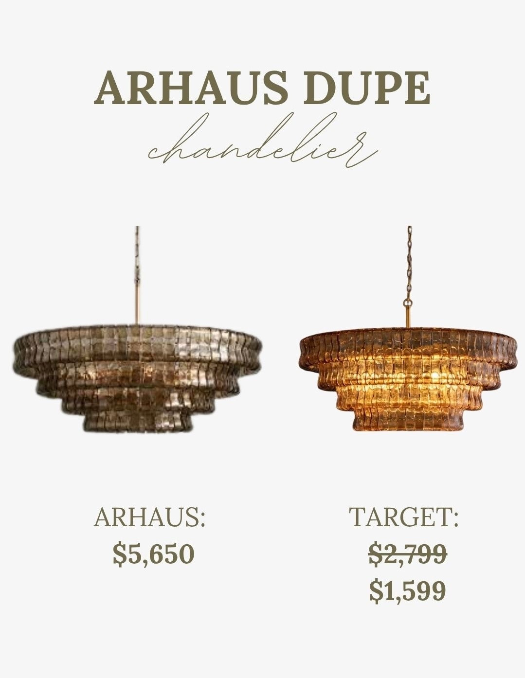 Amazing Target dupe for this gorgeous Arhaus chandelier! ✨

#LTKHome