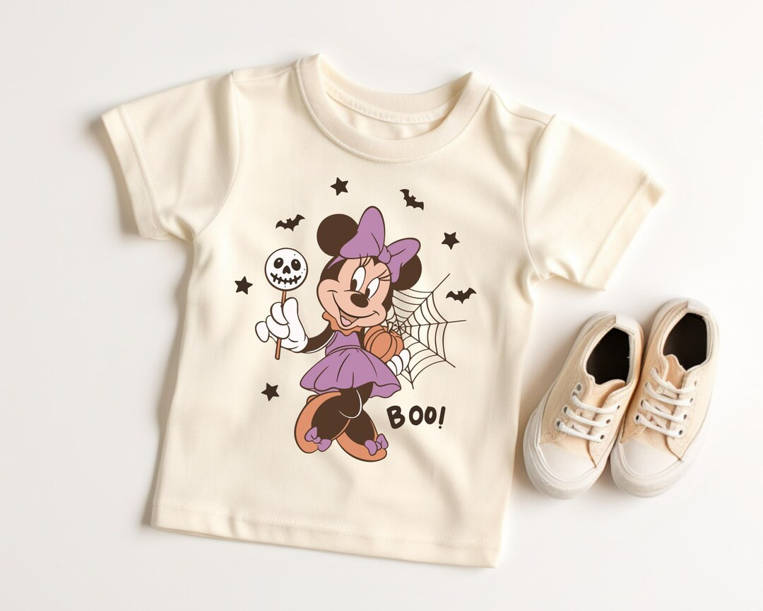 Minnie Boo Halloween Shirt | Disney Spooky Tee for Toddlers | Cute Kids Halloween Gift - Etsy | Etsy (US)