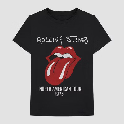 Men's Universal The Rolling Stones Short Sleeve Graphic T-Shirt - Black | Target