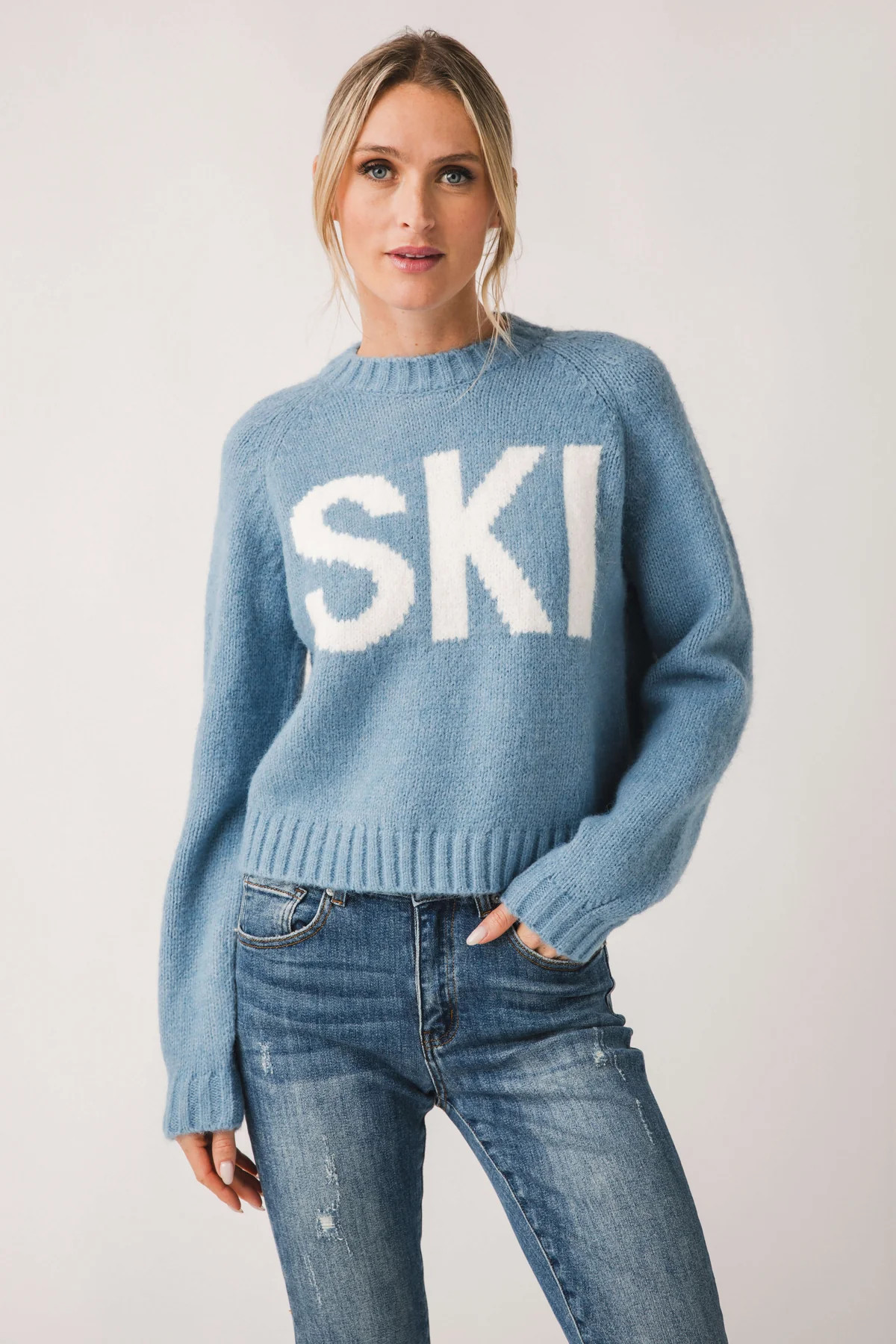 RD Style Brunhilde Long Raglan Sleeve Crewneck Pullover | Social Threads