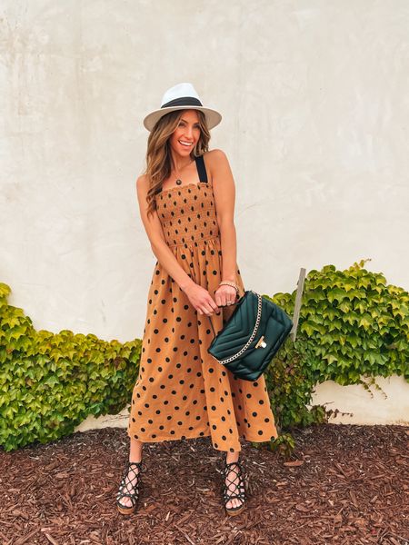 Cute summer outfit 🖤

Dresses are 20% off with code LIVINGBARELYBLONDE. My polka dot dress recently sold out. I’ll keep you posted if there’s a restock but the other dresses are so darling as well!

Summer dress, wedge heels, black handbag, white hat, hat, handbag, Brunch outfit, vacation outfit. #ltkpetite #jenniferxerin

#LTKSaleAlert #LTKFindsUnder100 #LTKItBag
