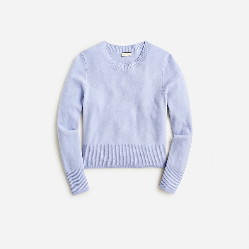 Cropped cashmere crewneck sweater | J. Crew US
