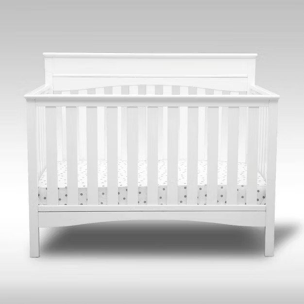 Delta Children Skylar 6-in-1 Convertible Crib - Bianca White | Target
