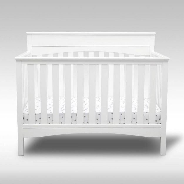 Delta Children Skylar 6-in-1 Convertible Crib - Bianca White | Target
