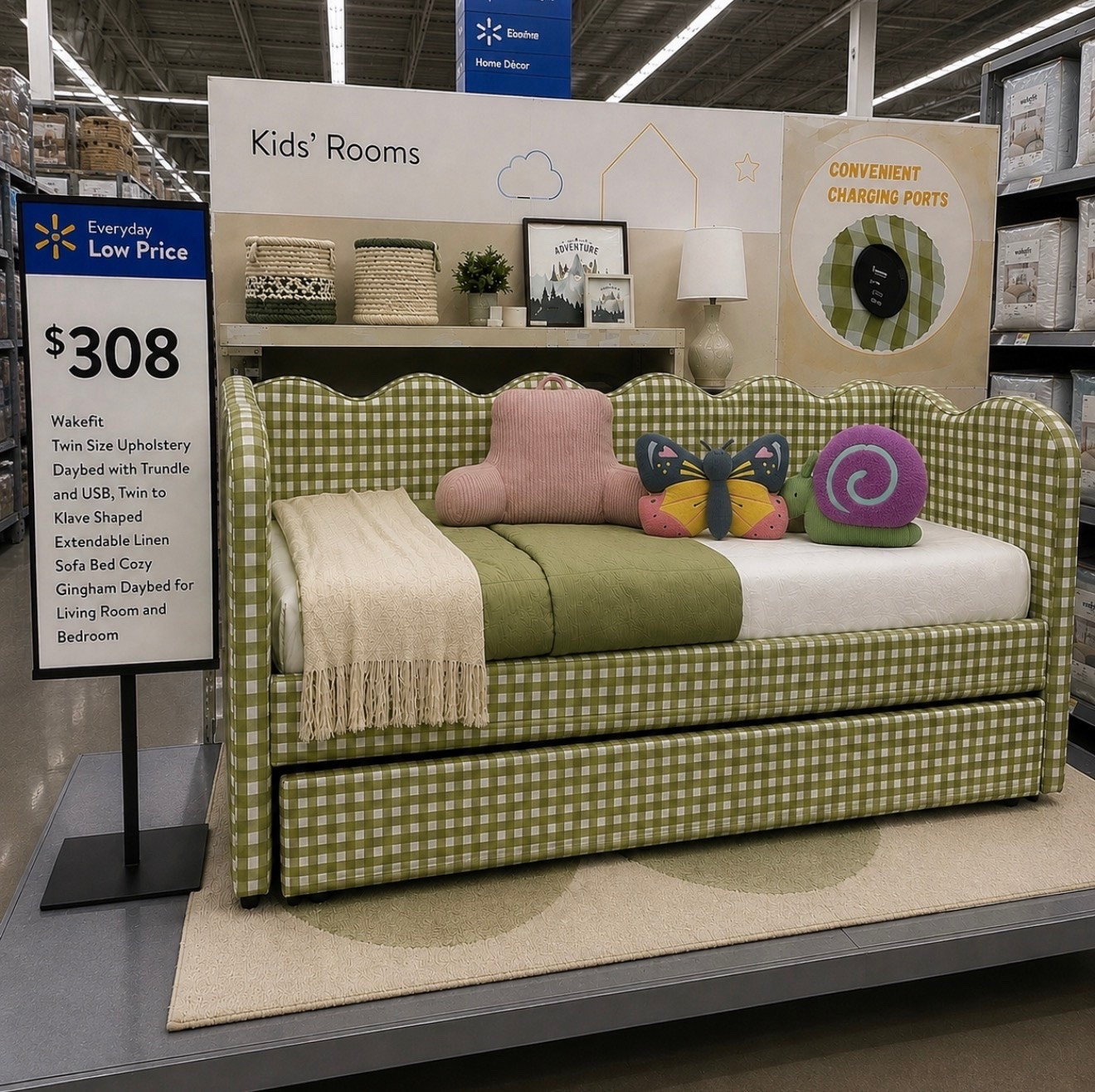the CUTEST freaking bed! Comes in other colors & full or twin option! Also trundle or storage! #walmart #walmarthome #home #homedecor

#LTKHome