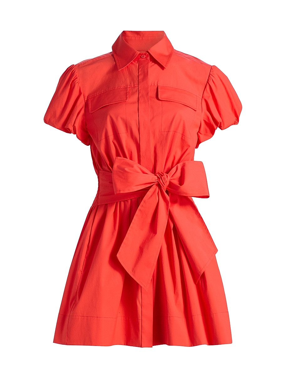 Women's Nicky Mini Shirtdress - Crimson - Size XXS | Saks Fifth Avenue