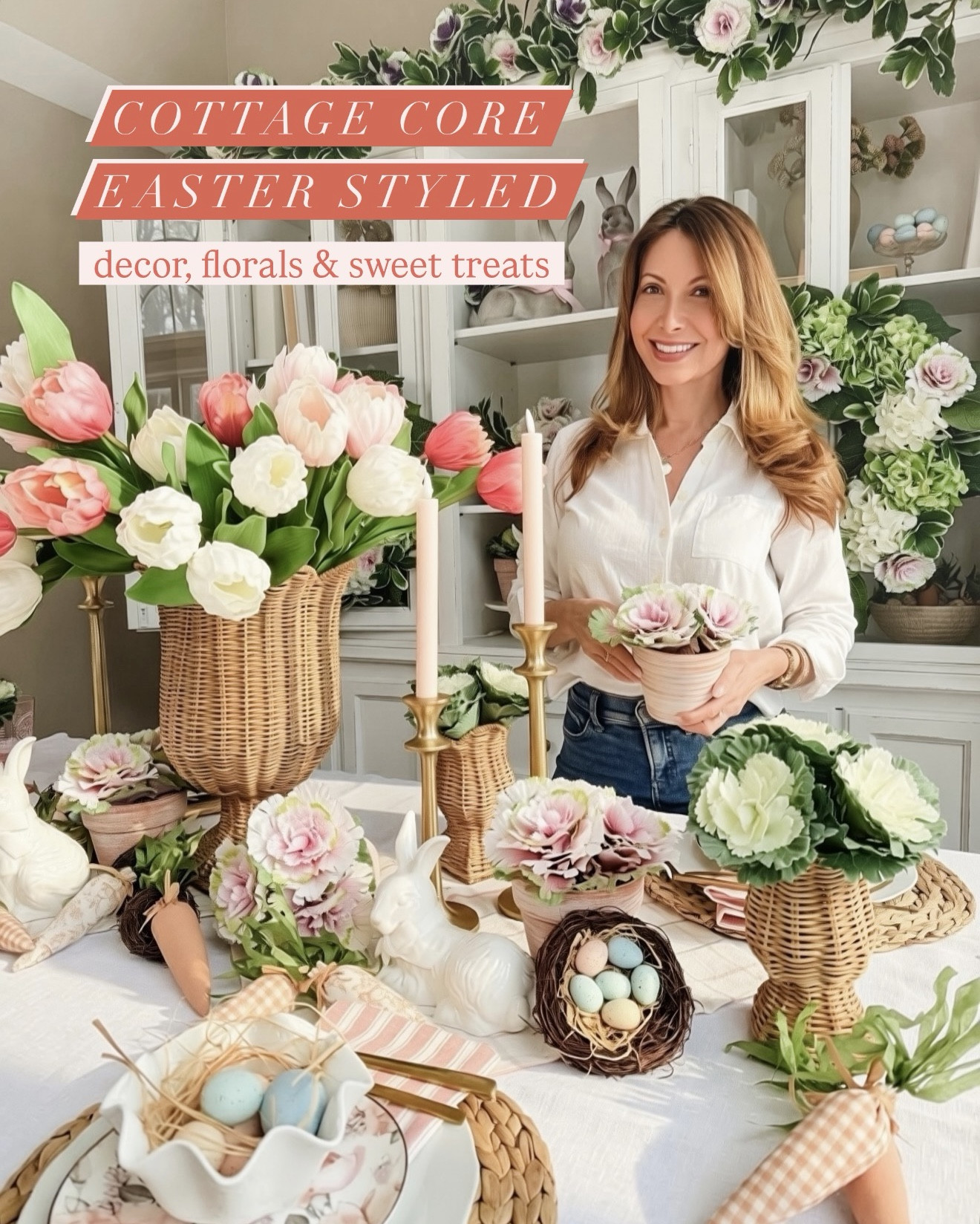 Easter Cottage Core Styled- florals, desserts and Tablescape inspo. 🐇💗

#LTKSeasonal #LTKHome #LTKfoodie