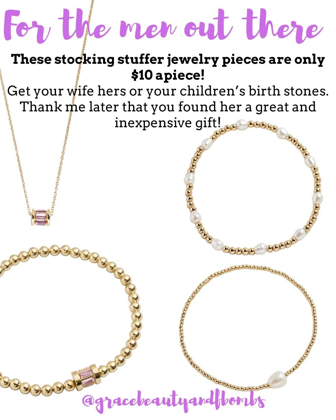 There is a flash sale for one of my favorite costume jewelry sites! 
For the men out there - get your girl a piece of jewelry in her birthstone, or your children’s birthstones or initials. It will be so thoughtful and these pieces are only $10 each!!

#stockingstufferideas #stockingstuffers #stockingstuffersforher

#LTKCyberWeek #LTKGiftGuide #LTKHoliday