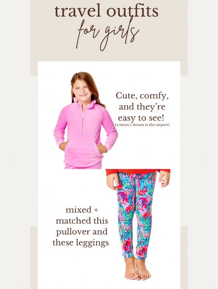 I love a comfy outfit for my girls at the airport! A bold print/color helps them stand out so you can always find them! Plus, they’re cute. Really can’t ask for more!

#LTKtravel #LTKstyletip #LTKkids